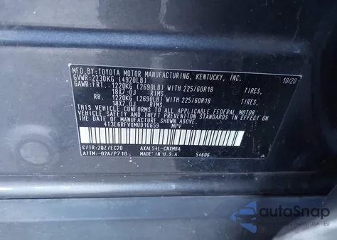 2021 Toyota Rav4 Hybrid Xse z USA, uszkodzony, nr VIN 4T3E6RFVXMU010659